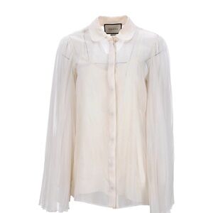 Gucci Women's Elegant White Blouse size 44